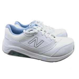 New Balance Women's White Leather Sneakers